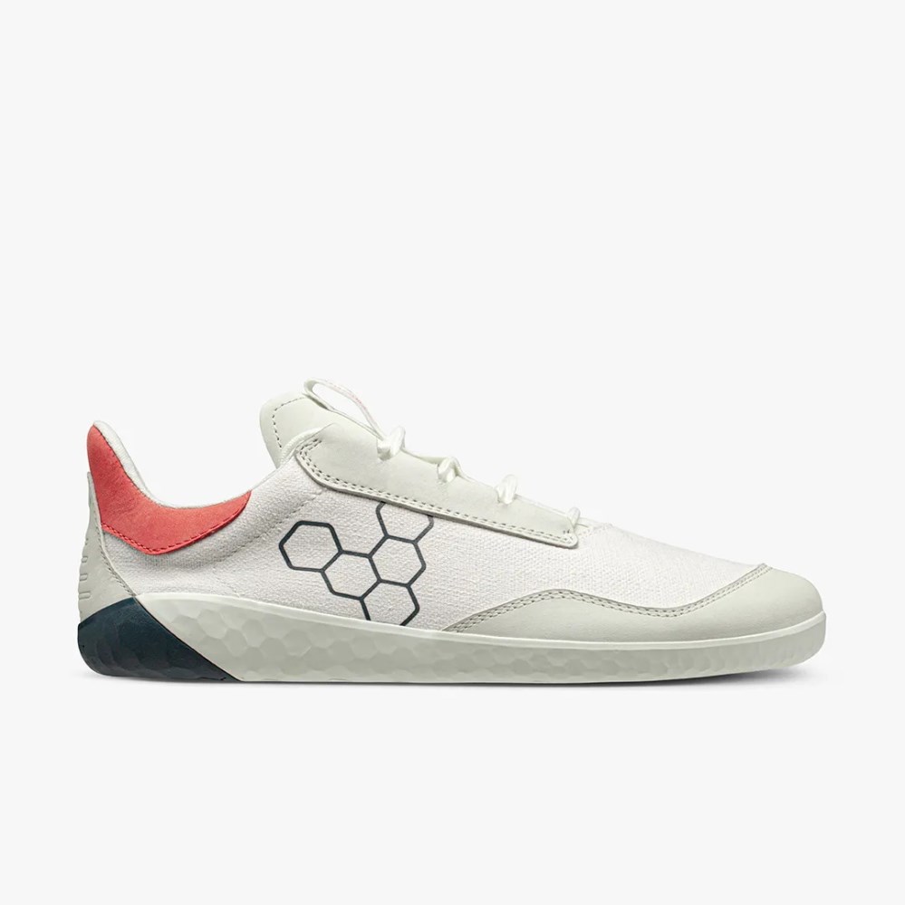 Vivobarefoot Geo Shell Womens Trainers White UK SMRT